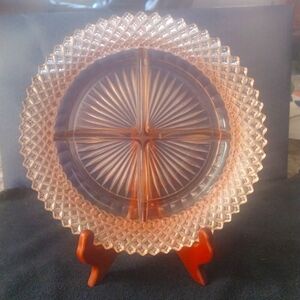 Anchor Hocking 4 part relish dish